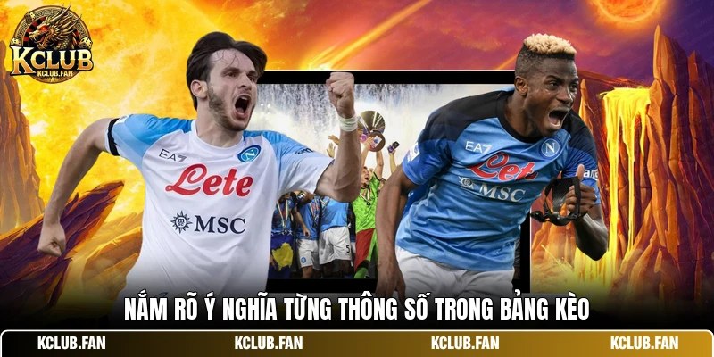 Nắm rõ ý nghĩa từng thông số trong bảng kèo